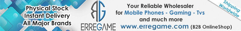 Visit Erregame's website - Your reliable wholesaler for Mobile Phones, Gaming, TVs and much more